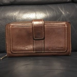 Brown Fossil Wallet